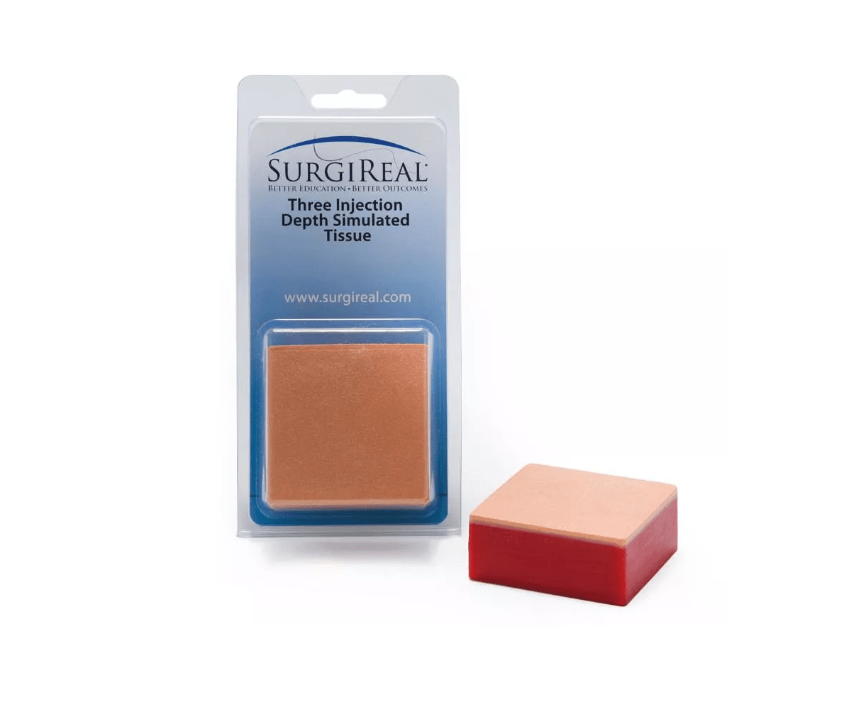 Simuliertes Gewebe mit drei Injektionstiefen - Erler - Zimmer